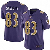 Nike Men & Women & Youth Ravens 83 Willie Snead IV Purple Color Rush Limited Jersey,baseball caps,new era cap wholesale,wholesale hats